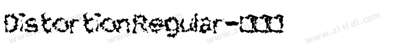 Distortion Regular字体转换